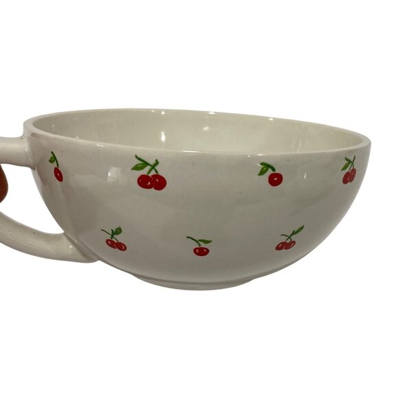 Celestial Seasonings Ceramic Teacup Cherry Design 3 Piece TEA FOR ONE TEA SET - Picture 6 of 15